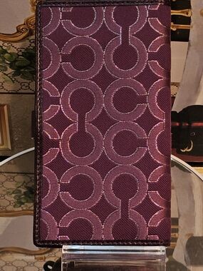 Purple Geometric Jacquard Wallet